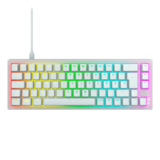 Keyboard - XTRFY K5V2 Compact, RGB, Cherry MX2A Red, Wired, White, Mechanical Gaming Keyboard