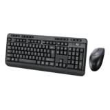 Keyboard & Mouse - WKB-1320CB-TAA, Wireless, Black, Membrane Standard Keyboard & Mouse - TAA Compliant