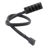 N/A - PWM Fan Hub 4-Pin Sleeved Power Splitter Adapter 1 to 5