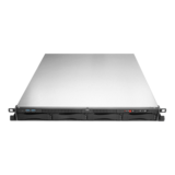 Server Chassis - U-140SS, 4x 3.5"/2.5" Hotswap Bays, ATX, No PSU, Grey, 1U Chassis