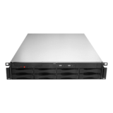 Server Chassis - U-208SS, 8x 3.5"/2.5" Hotswap Bays, ATX, No PSU, Grey, 2U Chassis