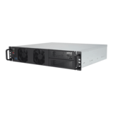 Server Chassis - R200-015, 2x 5.25" External Bays, 4x 3.5" Internal Bays, No PSU, microATX, Black, 2U Chassis - TAA Compliant