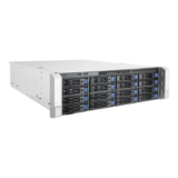 Server Chassis - IW-RS316-02M-CR550.H, 16x 3.5"/2.5" External Bays, 4x 2.5" Internal Bays, 550W Rdt PSU, EEB, Black/Grey, 3U Chassis - TAA Compliant