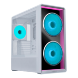 Computer Case - LANCOOL 217 INF, Tempered Glass, No PSU, E-ATX, White, Mid Tower Case