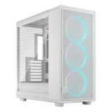 Computer Case - Epoch XL TG RGB Clear Tint, Tempered Glass, No PSU, E-ATX, White, Mid Tower Case
