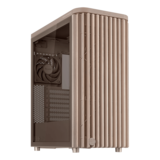 Computer Case - ProArt PA401 Wood, Tempered Glass, No PSU, ATX, Beige, Mid Tower Case