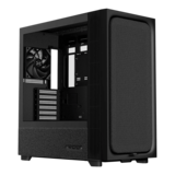Computer Case - FLOVA F50, Tempered Glass, No PSU, ATX, Black, Mid Tower Case