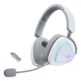 Headsets - ROG Delta II, Wired/Bluetooth/Wireless, White, Gaming Headset