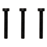 N/A - EK-Loop Hex Key Screw Set M4x27mm - Black (3pcs)