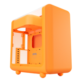 Computer Case - X50, Tempered Glass, No PSU, E-ATX, Astral Orange, Mid Tower Case