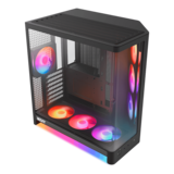 Computer Case - H6 RGB+, Tempered Glass, No PSU, ATX, Black, Mid Tower Case