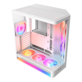 Computer Case - H6 RGB+, Tempered Glass, No PSU, ATX, White, Mid Tower Case