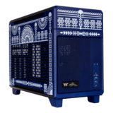Computer Case - TR100 Koralie Edition, Mesh Panel, No PSU, mini-ITX, Cobalt Blue, Mini Tower Case