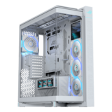 Computer Case - ROG Cronox ARGB, LCD, Tempered Glass, No PSU, E-ATX, White, Full Tower Case