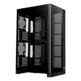N/A - CAPO X, Tempered Glass, No PSU, ATX, Black, Dual System Case