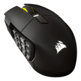 Mouse - SCIMITAR ELITE WIRELESS SE MMO, 33000-dpi, Wired/Bluetooth/Wireless, Gun Metal, Optical Gaming Mouse