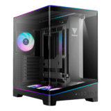 Computer Case - ATLAS P6 CG, Tempered Glass, No PSU, ATX, Black, Mid Tower Case