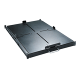 N/A - AR8128BLK Sliding Rackmount Shelf, 200lbs, Black