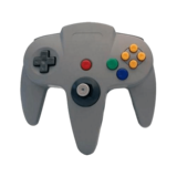 Joystick - CIRCA, M05786-GR, Nintendo 64, Controller with long handle, Gray, Gamepad