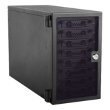 N/A - EAGE8402TG-ES, 8x 2.5" Hotswap Bays, 150W PSU, Black, Storage Tower