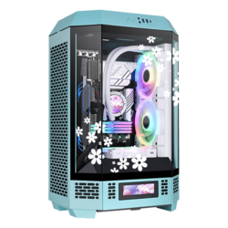 Blissful Turquoise Gaming PC (AMD, Micro Tower)