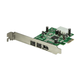 IEEE-1394/FireWire Card, 2/1 ports 800/400Mbps, PCIe 2.0 x1, Retail