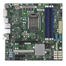 X11SAE-M, Intel C236, LGA 1151, DDR4-2133 64GB ECC UDIMM / 4, HDMI, M.2, USB 3.1, GbLAN / 2, microATX OEM