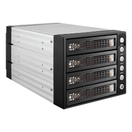 BPU-340SATA-KL 3x 5.25&quot; to 4x 3.5&quot; 2.5&quot; SAS SATA 6 Gbps HDD SSD Hot-swap Rack with Key Lock
