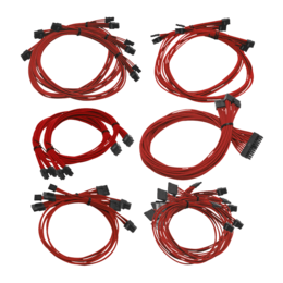 Red G2/G3/G5/GP/GM/PQ/P2/T2 Series Individually Sleeved PSU Cable Kit