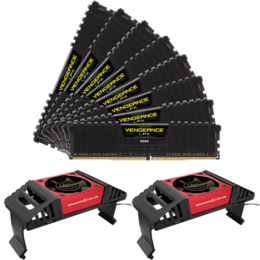 128GB Kit (8 x 16GB) VENGEANCE® LPX DDR4 2666MHz, CL16, Black, DIMM Memory