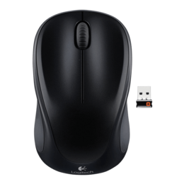 M317, 1000 dpi, Wireless, Black, Optical Mouse