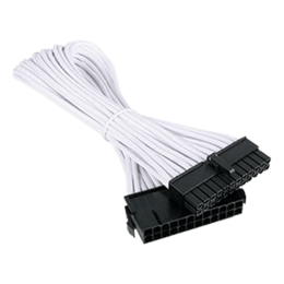 White Alchemy Multisleeved 24-Pin ATX Extension Cable, 30cm