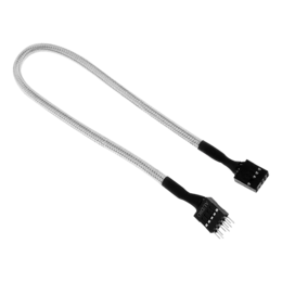 White Alchemy Multisleeved Audio Extension Cable, 45cm
