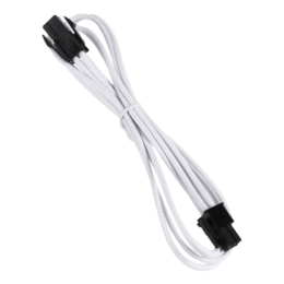 White Alchemy Multisleeved 4-Pin ATX Extension Cable, 45cm