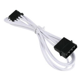 White Alchemy Multisleeved 4-Pin Molex Extension Cable, 45cm