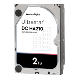 2TB Ultrastar DC HA210, 7200 RPM, SATA 6Gb/s, 512n, 128MB cache, 3.5-Inch HDD