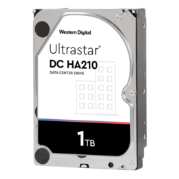 1TB Ultrastar DC HA210, 7200 RPM, SATA 6Gb/s, 512n, 128MB cache, 3.5-Inch HDD