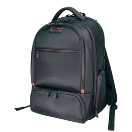 Professional 17&quot;, Ballistic Nylon, Black-Red, Backpack