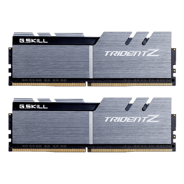 16GB Kit (2 x 8GB) Trident Z DDR4 3200MHz, CL15, Silver-Black, DIMM Memory