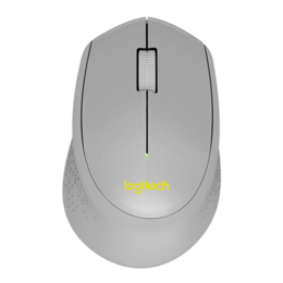 M330 Silent Plus, 1000dpi, Wireless 2.4, Grey/Yellow, Optical Mouse