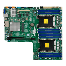 X11DDW-L, Intel® C621, LGA 3647 / 2, DDR4-2933 3TB 3DS ECC LRDIMM / 12, VGA, GbLAN / 2, Proprietary WIO OEM
