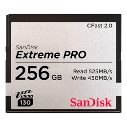 256GB Extreme PRO CFast 2.0 Memory Card