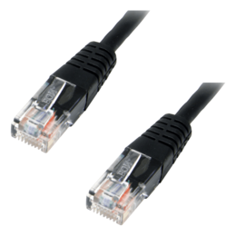 25-ft Black Network Patch Cable, Cat 5e