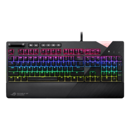 ROG Strix Flare, RGB LED, Cherry MX Brown, Wired USB, Steel Grey, Mechanical Gaming Keyboard