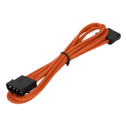 Orange Alchemy Multisleeved 4-Pin Molex Extension Cable, 45cm