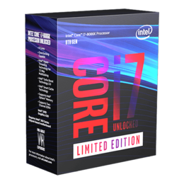 Core™ i7-8086K Limited Edition 6-Core 4.0 - 5.0GHz Turbo, LGA 1151, 95W TDP, Processor