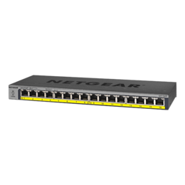 16-Port Gigabit Ethernet High-Power Unmanaged PoE+ Switch with FlexPoE (183W)