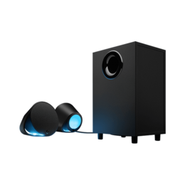 G560, RGB LED, 2.1 (2 x 30W + 60W), Wired w/ Bluetooth Wireless, Black, Speaker System