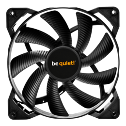 Pure Wings 2 140mm PWM, 1000 RPM, 61.2 CFM, 19.8 dBA, Cooling Fan