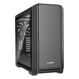 Silent Base 601 Tempered Glass, No PSU, E-ATX, Black, Mid Tower Case